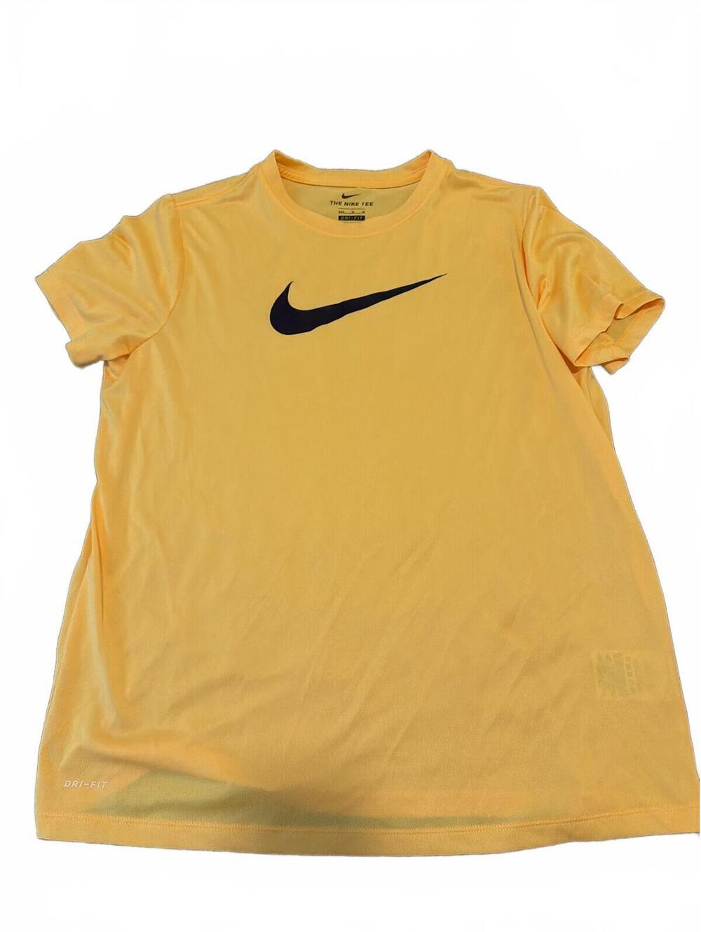 Nike Kids Yellow Dri-FIT Athletic Tee XL+ Husky - Lightweight Comfort